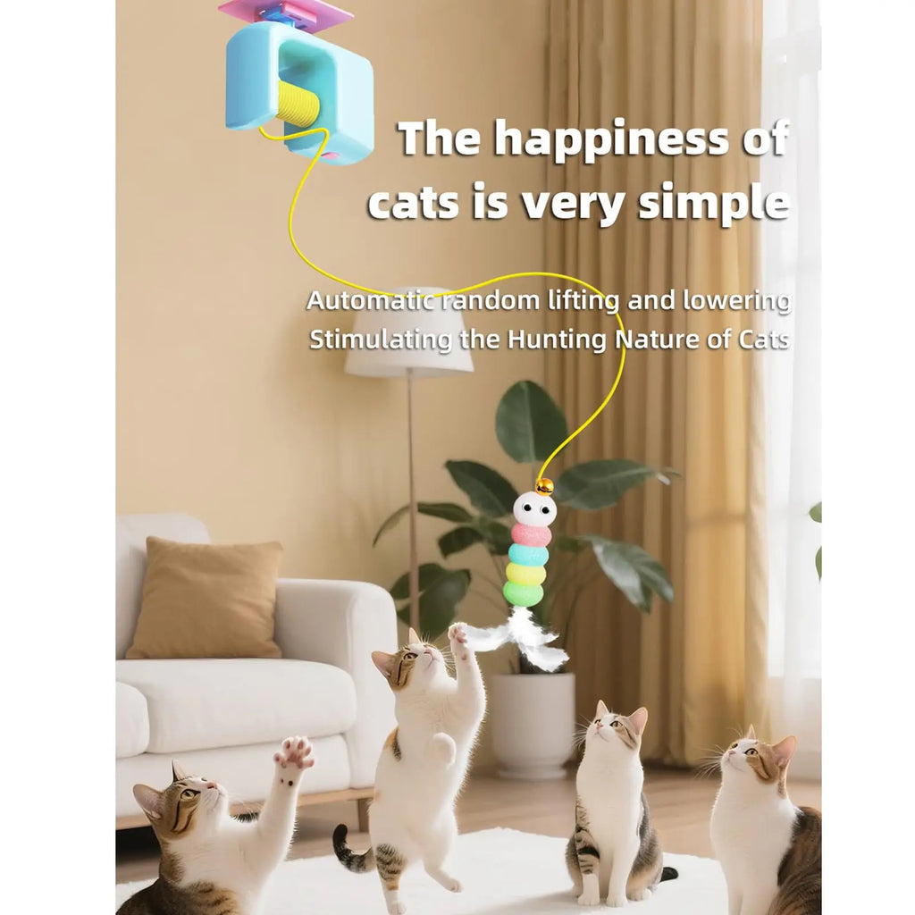 Electric Interactive Cat Teaser - Hanging Door Yo-Yo Ball Toy for Self-Play Entertainment