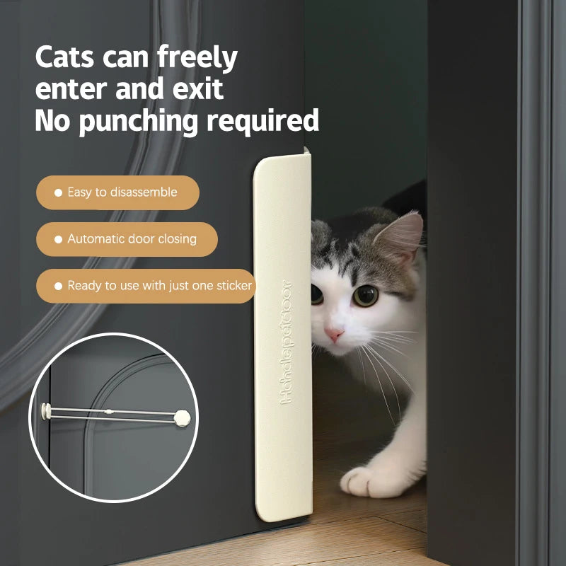 Cat Door Closer - Automatic Self-Closing Pet Door Accessory