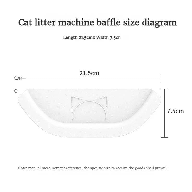 AIRROBO Cat Litter Tray Splash Guard - Universal Litter Box Baffle Accessory for Smart Automatic Litter Machines