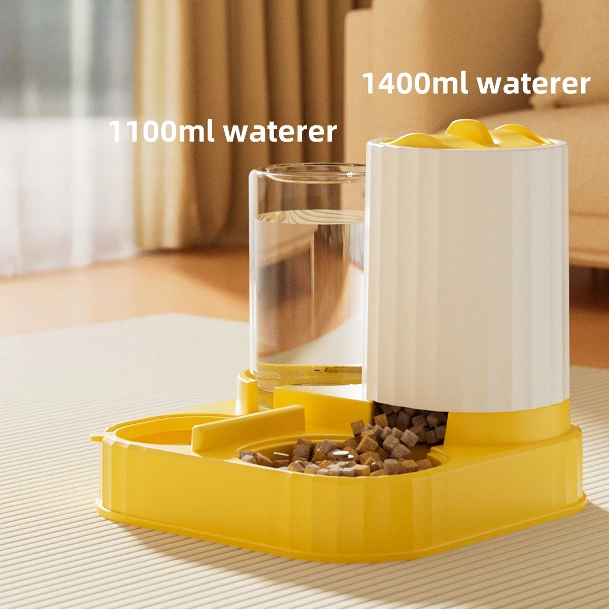 Smart Automatic Cat Feeder - 2-in-1 Food & Water Dispenser with Programmable Timer