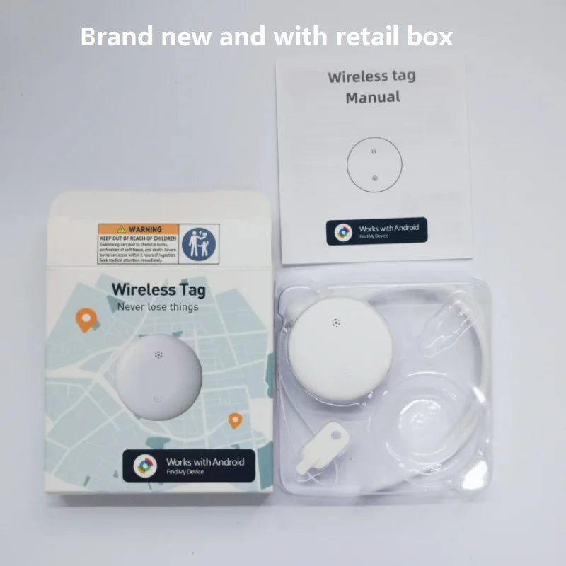 GPS Pet Tracker for Cats - Google Find My Device Compatible Locator for Felines, Works with Android