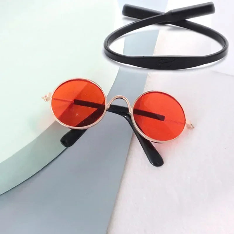 Cat Sunglasses with UV Protection - Cute Pet Photo Props for Cats & Small Dogs