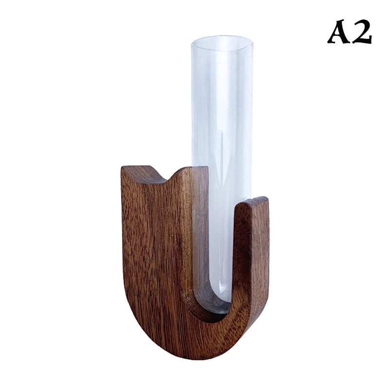 Cat Whisker Keepsake Vase - Wooden & Glass Fridge Magnet Display for Treasured Pet Memories
