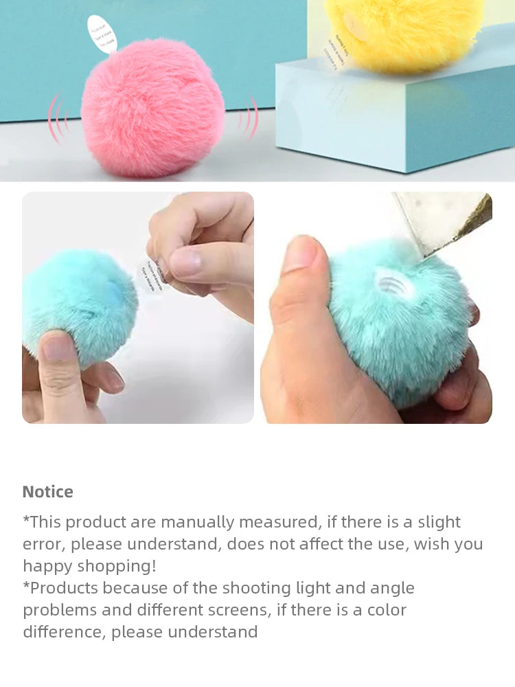 Smart Interactive Cat Balls - Touch-Activated Sound Toys with Realistic Animal Noises & Catnip Compartment