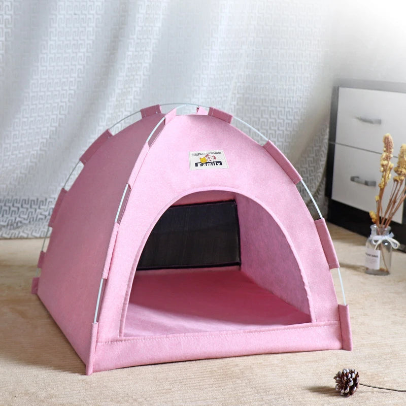Cosy Cat Cave Tent - Foldable Indoor/Outdoor Pet House with Breathable Design