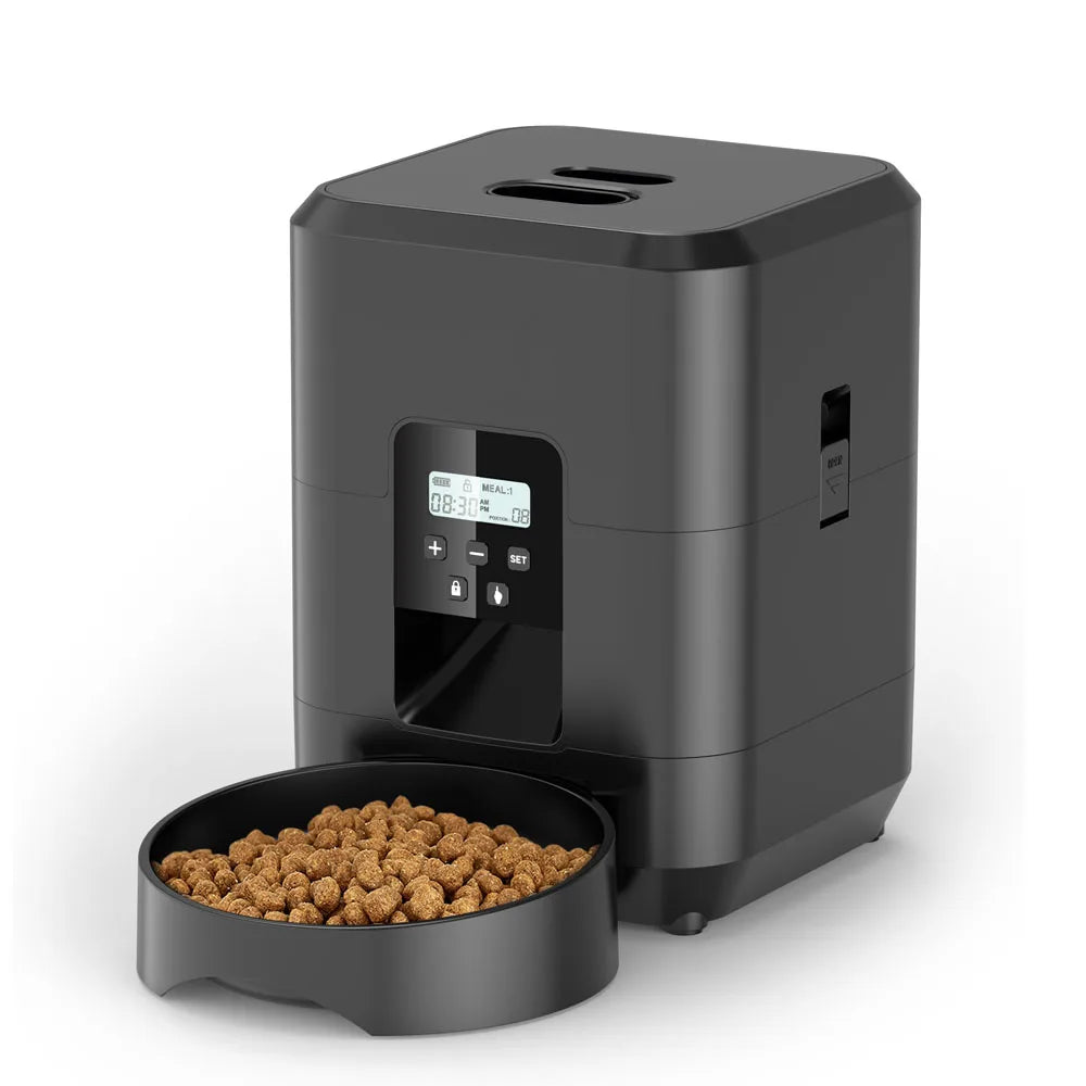 Automatic Cat Feeder with WiFi and App Control - 2L Smart Pet Food Dispenser with Timer and Portion Control
