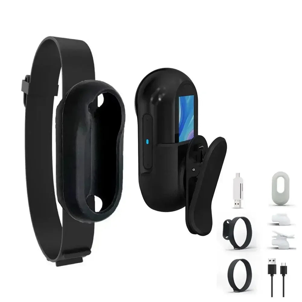 HD Pet Camera Collar - 1080P Wearable Video Recorder for Cats & Dogs with Colour Display