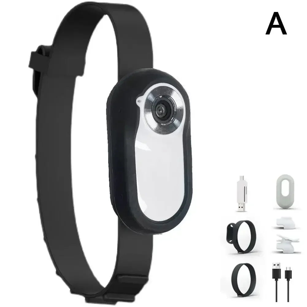 HD Pet Camera Collar - 1080P Wearable Video Recorder for Cats & Dogs with Colour Display