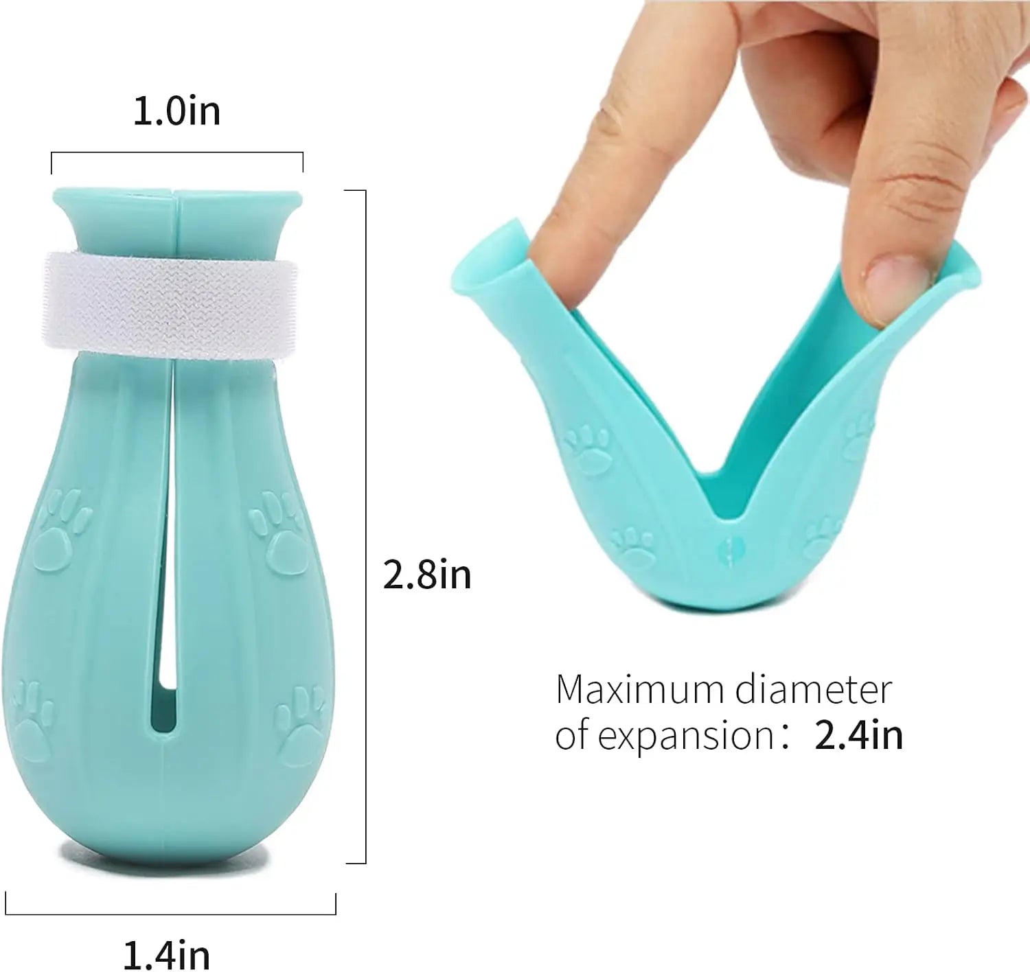 Cat Grooming Boots - Adjustable Silicone Paw Protectors for Safe Bathing and Nail Trimming