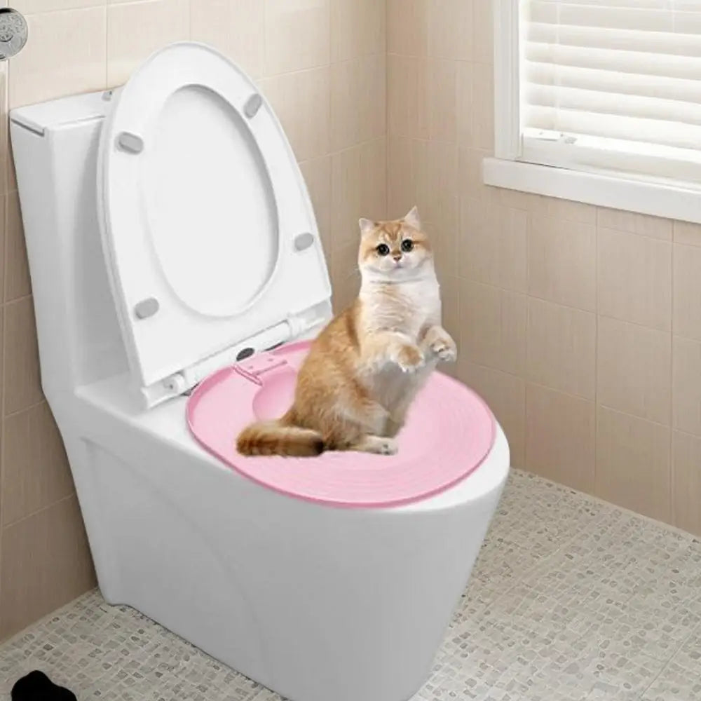 Cat Toilet Training Kit - Progressive Litter-Free System with Adjustable Rings & Secure Mounting