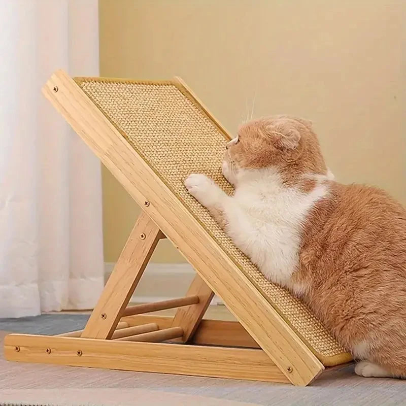 Natural Sisal Cat Scratching Mat - Horizontal Floor Pad for Furniture and Carpet Protection