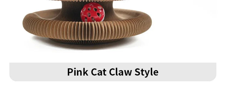 Transformable Cat Scratching Board - Magnetic Corrugated Cardboard Scratcher with Interactive Bell
