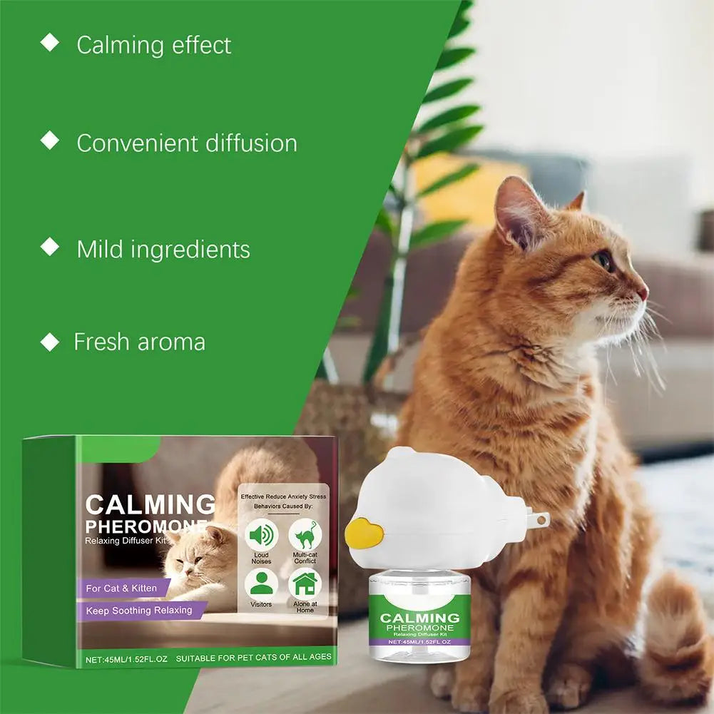 3Pcs/lot Cat Calming Diffuser Kit Refill Calming Mood Relaxing Anti Anxiety Stress Soothing Comforting Pets Pheromone
