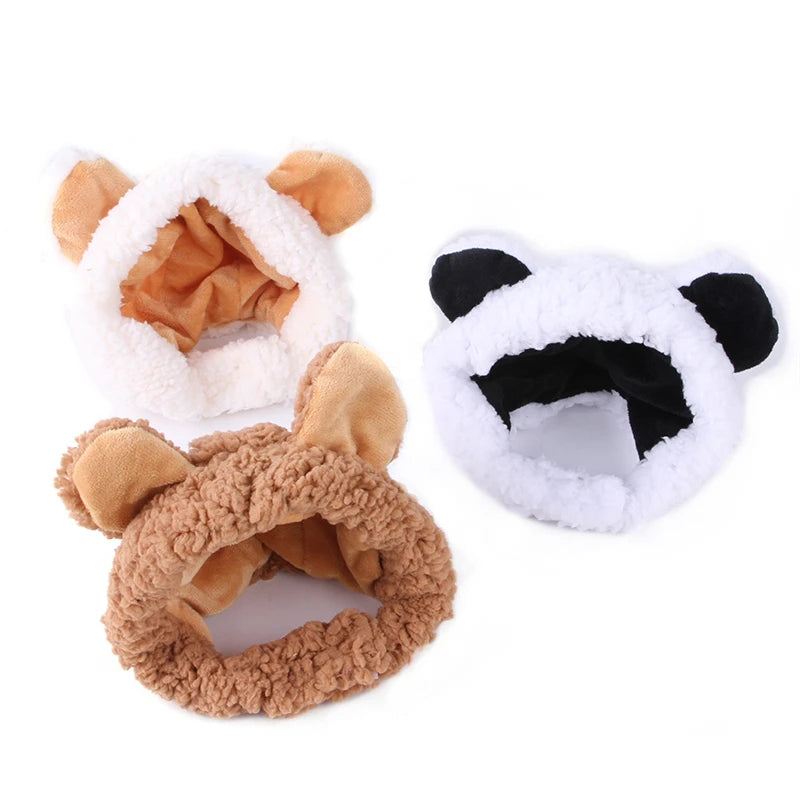 Adorable Bear-Shaped Winter Hat for Cats – Cosy Costume Accessory
