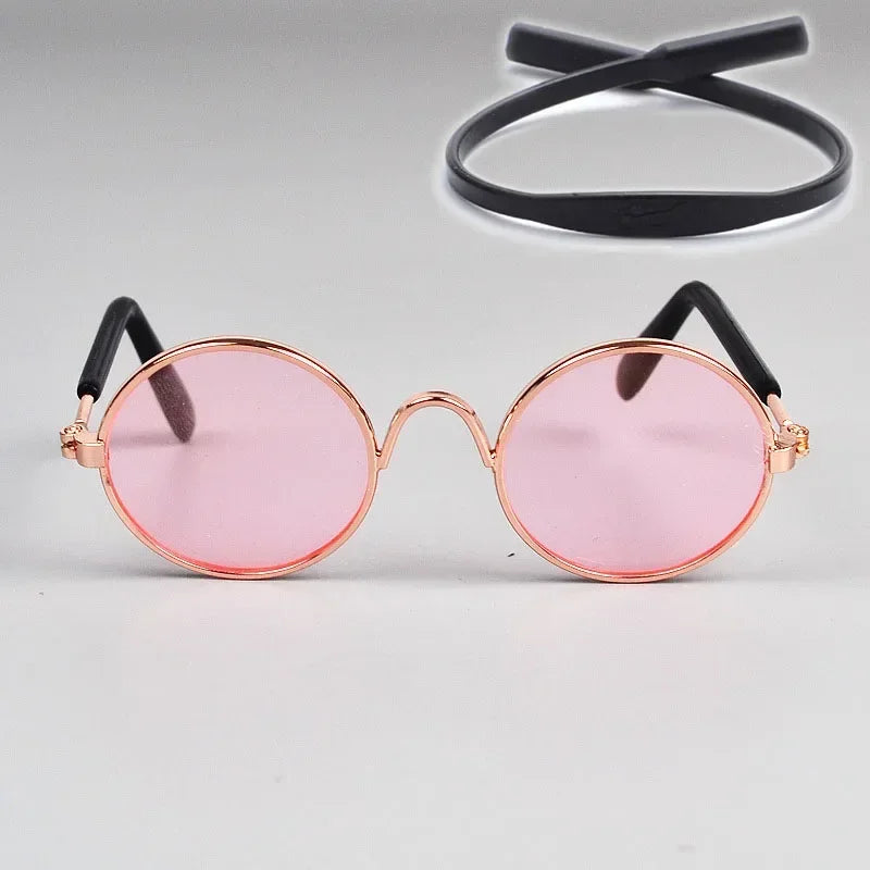 Cat Sunglasses with UV Protection - Cute Pet Photo Props for Cats & Small Dogs