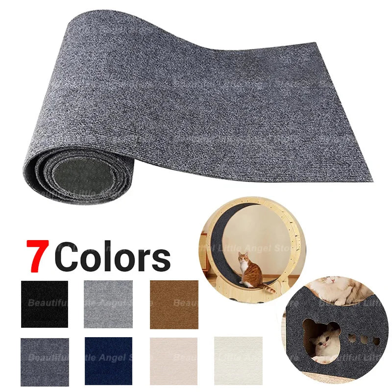 Self-Adhesive Cat Scratch Protection Mat - Trimmable Carpet Protector for Sofas and Furniture