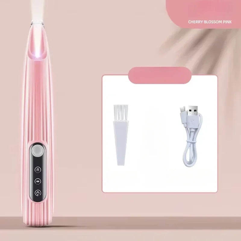 Professional LED Pet Hair Trimmer - Precision Grooming Clipper for Dogs & Cats with Ceramic Blade