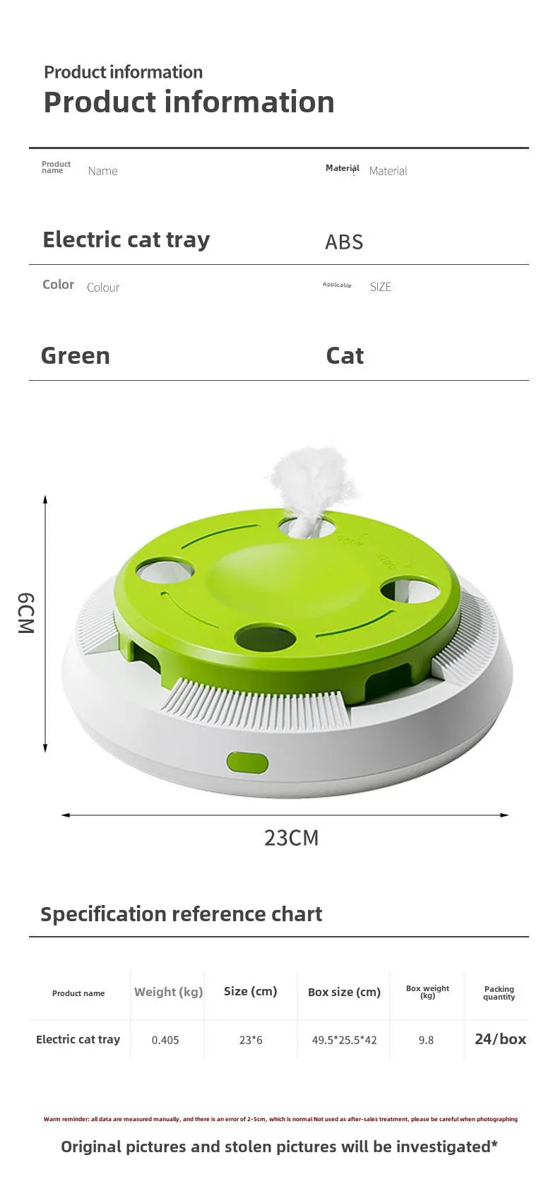 Interactive Cat Turntable Toy - Electric Rotating Feather Teaser with Automatic Motion for Indoor Cats and Kittens