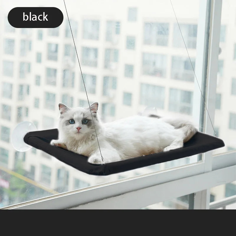Window Cat Hammock - Suction Cup Mounted Sunny Perch with 20kg Weight Capacity