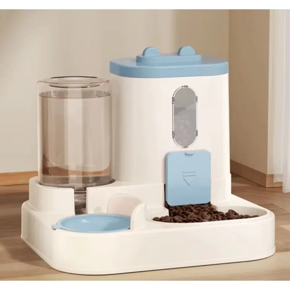Smart Automatic Cat Feeder - 2-in-1 Food & Water Dispenser with Programmable Timer