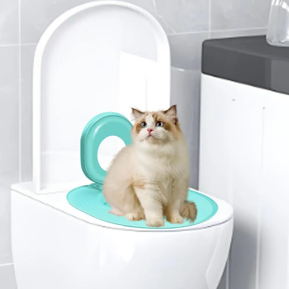 Cat Toilet Training Kit - Progressive Litter-Free System with Adjustable Rings & Secure Mounting
