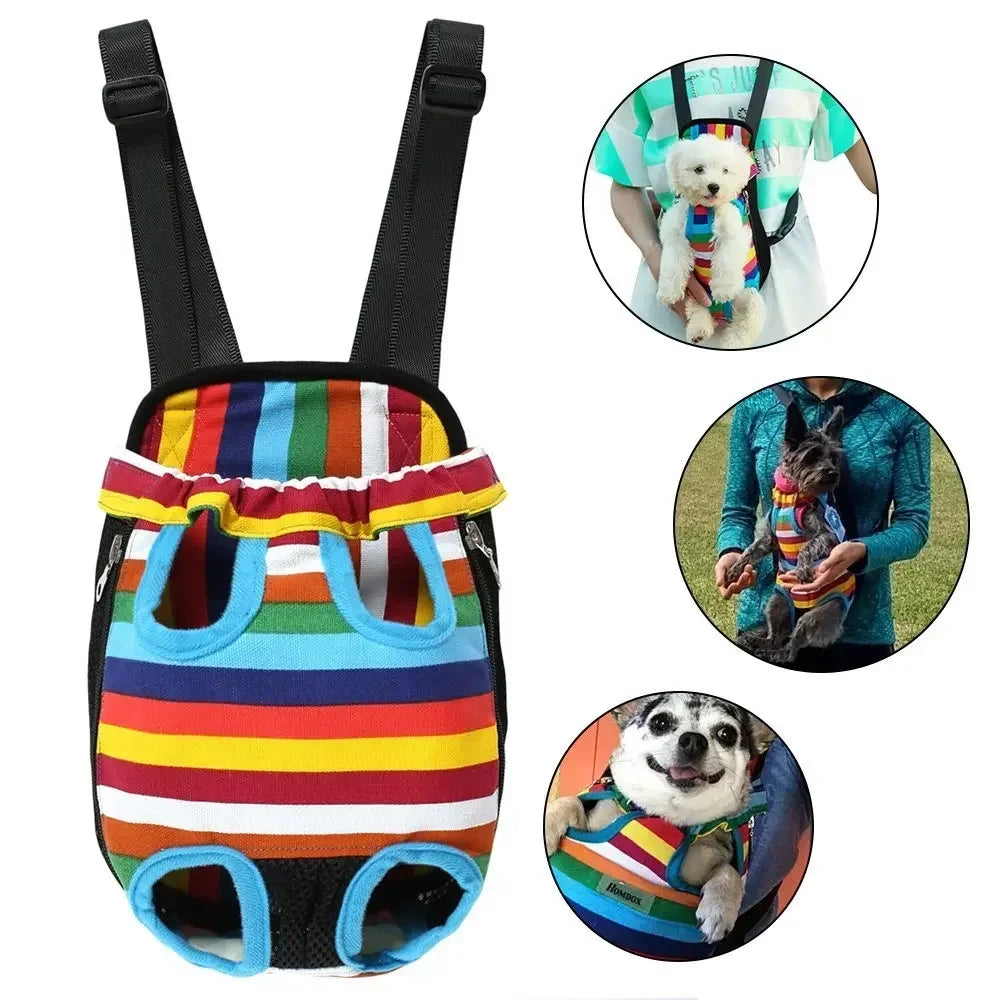Cat Carrier Backpack - Breathable Front & Back Pet Rucksack for Outdoor Travel and Adventures