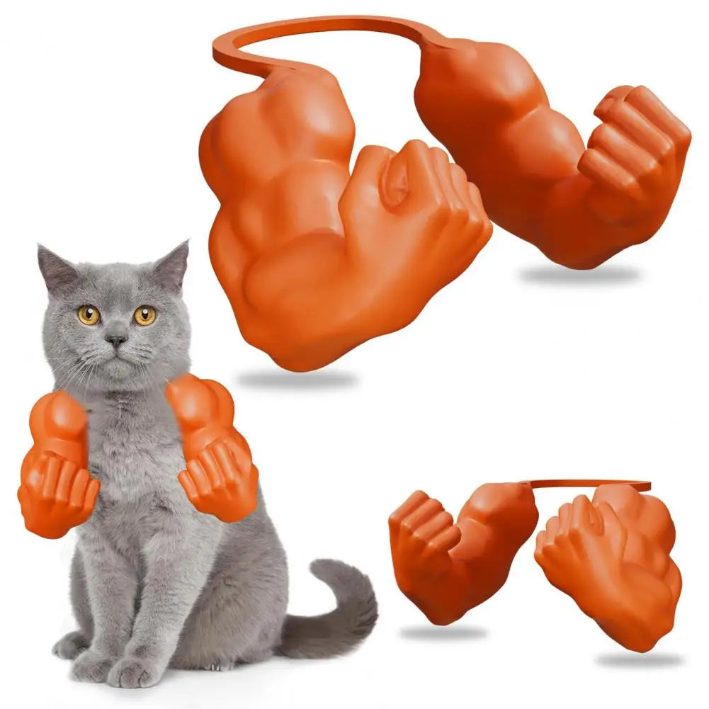 Cat Muscle Arm Costume Accessory - 3D Printed Pet Necklace for Halloween, Birthday Parties & Photo Fun