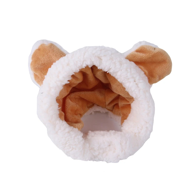 Adorable Bear-Shaped Winter Hat for Cats – Cosy Costume Accessory