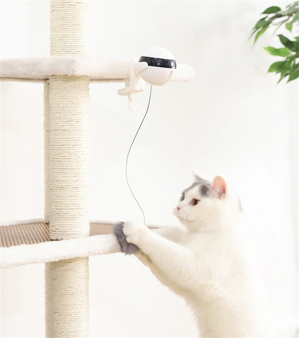 Automatic Lifting Ball Cat Toy - Interactive Electric Teaser with Rotating Motion