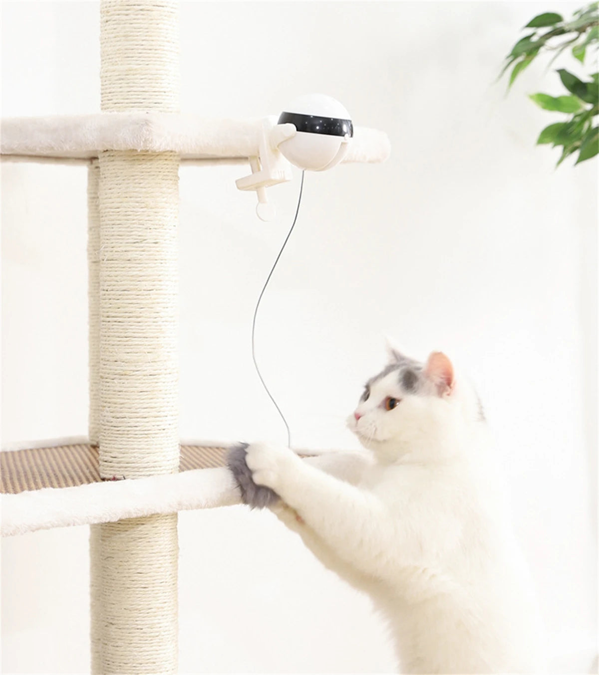Automatic Lifting Ball Cat Toy - Interactive Electric Teaser with Rotating Motion