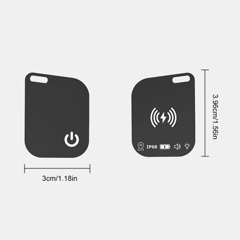 Ultra-Slim Cat Collar Tracker Card - IPX68 Waterproof Apple Find My Compatible Tag for Cats