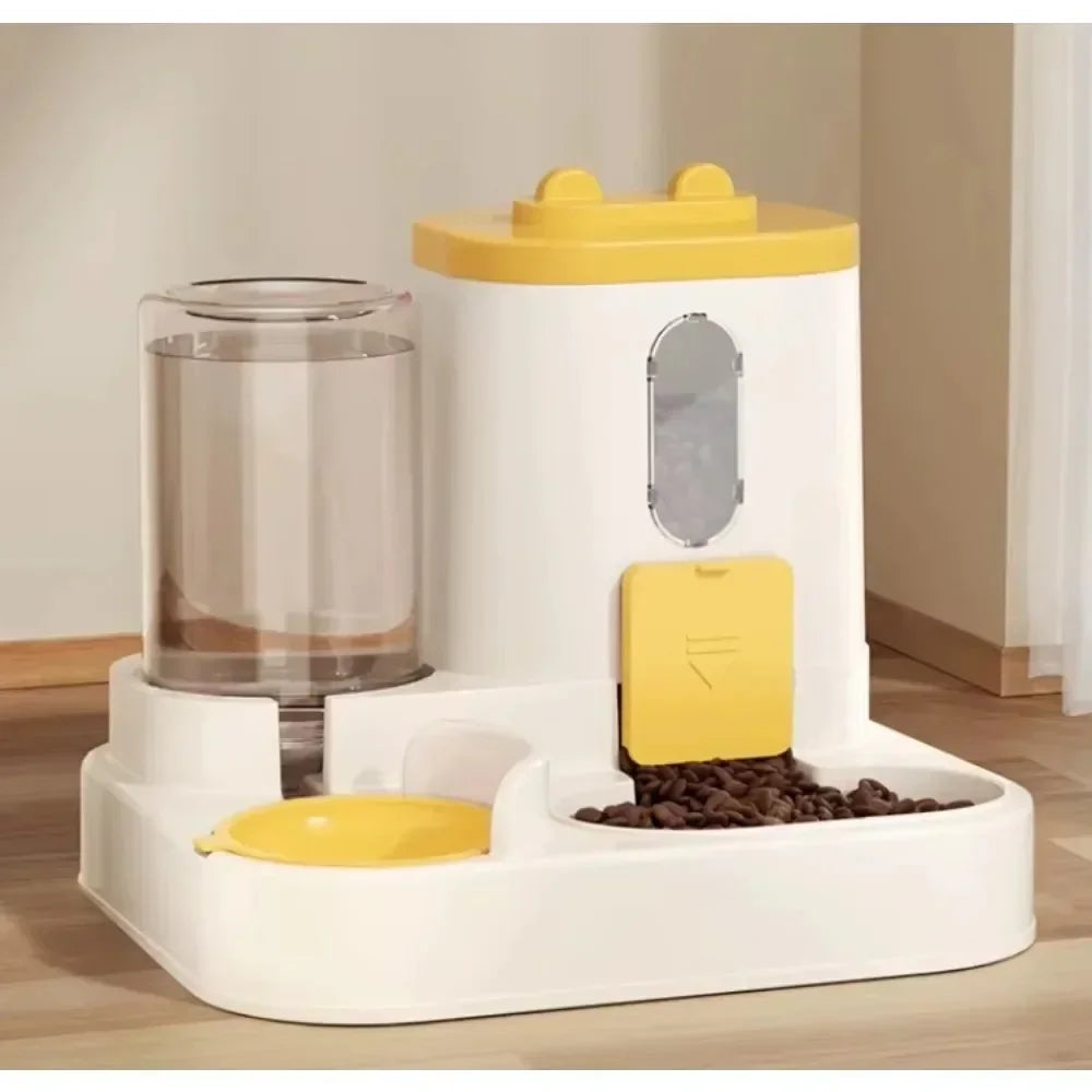 Smart Automatic Cat Feeder - 2-in-1 Food & Water Dispenser with Programmable Timer