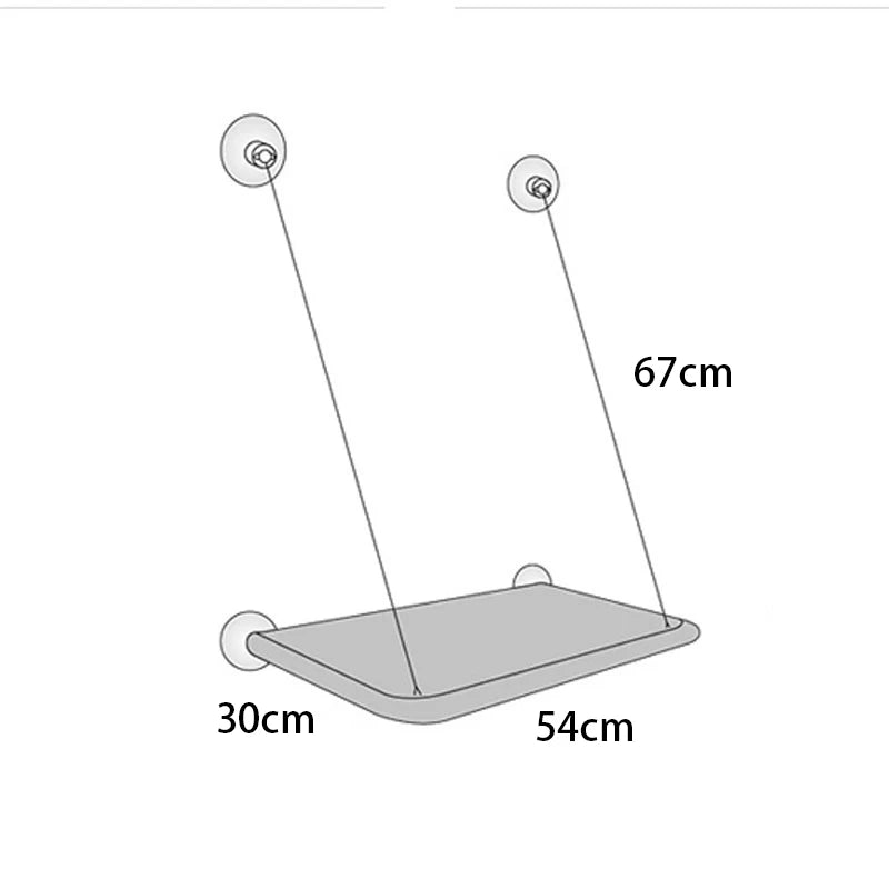 Window Cat Hammock - Suction Cup Mounted Bed with City Views & 20kg Weight Capacity