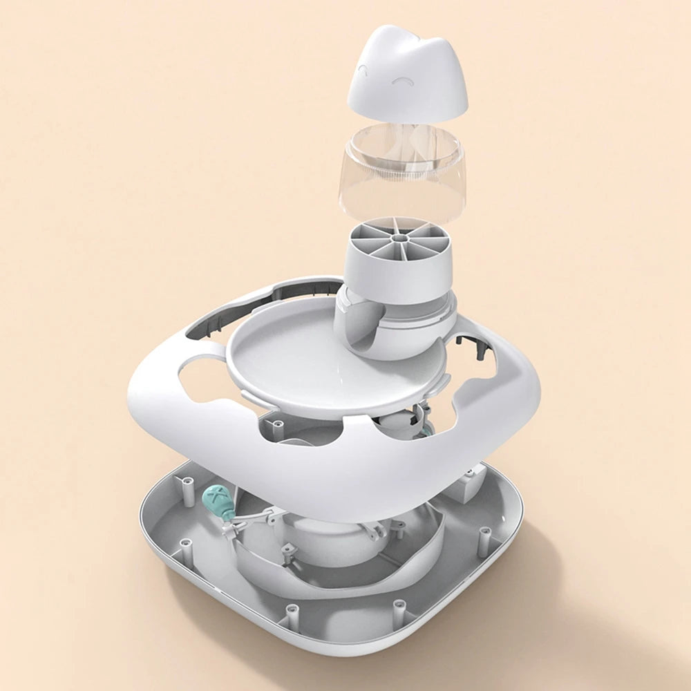 Smart Interactive Cat Toy - Robotic Worm Puzzle Game with Automatic Hide & Seek, Treat Dispenser & USB Charging