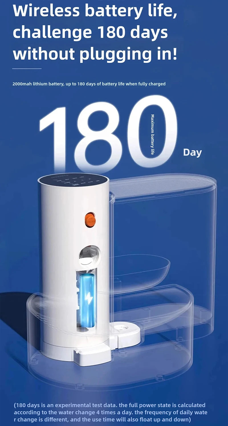 Automatic Cat Water Fountain with Smart Sensor - 3L Rechargeable Running Water Dispenser
