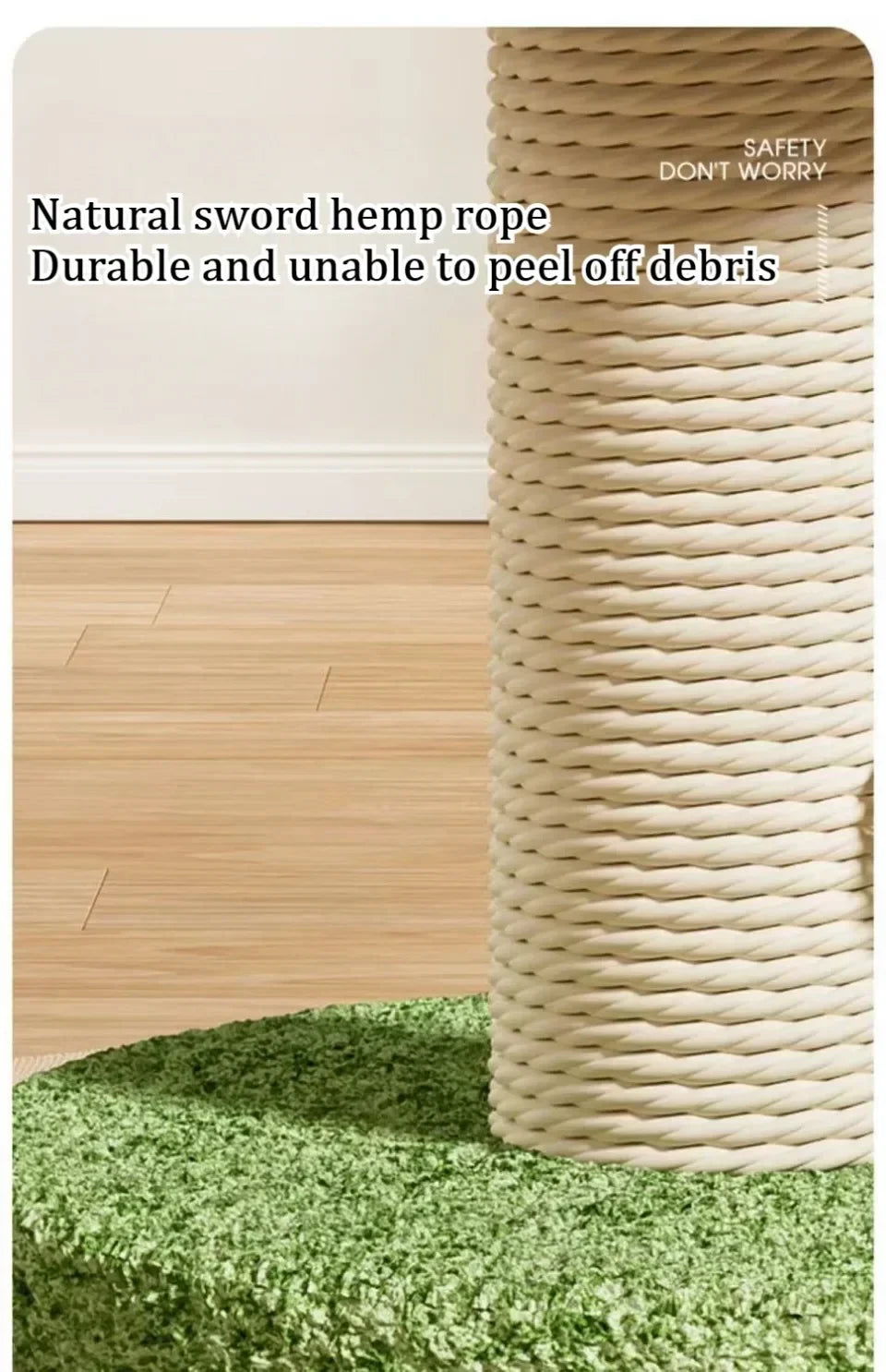 Red Mushroom Cat Scratching Post - Sisal Climbing Tower with Natural Rope Wrapping