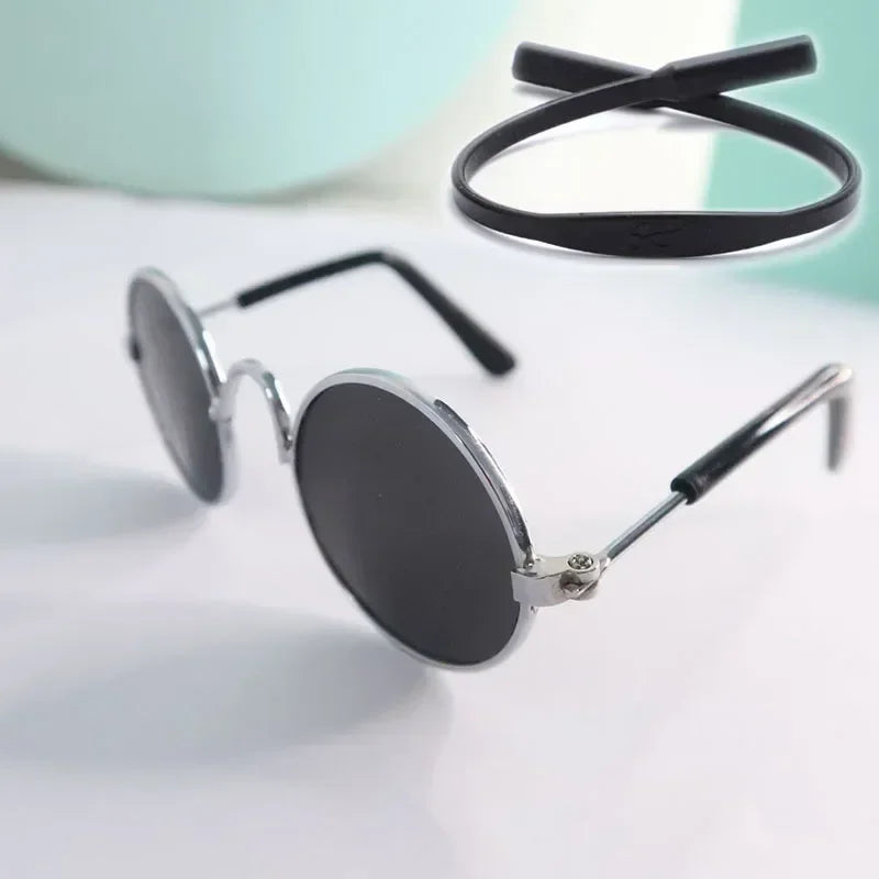 Cat Sunglasses with UV Protection - Cute Pet Photo Props for Cats & Small Dogs