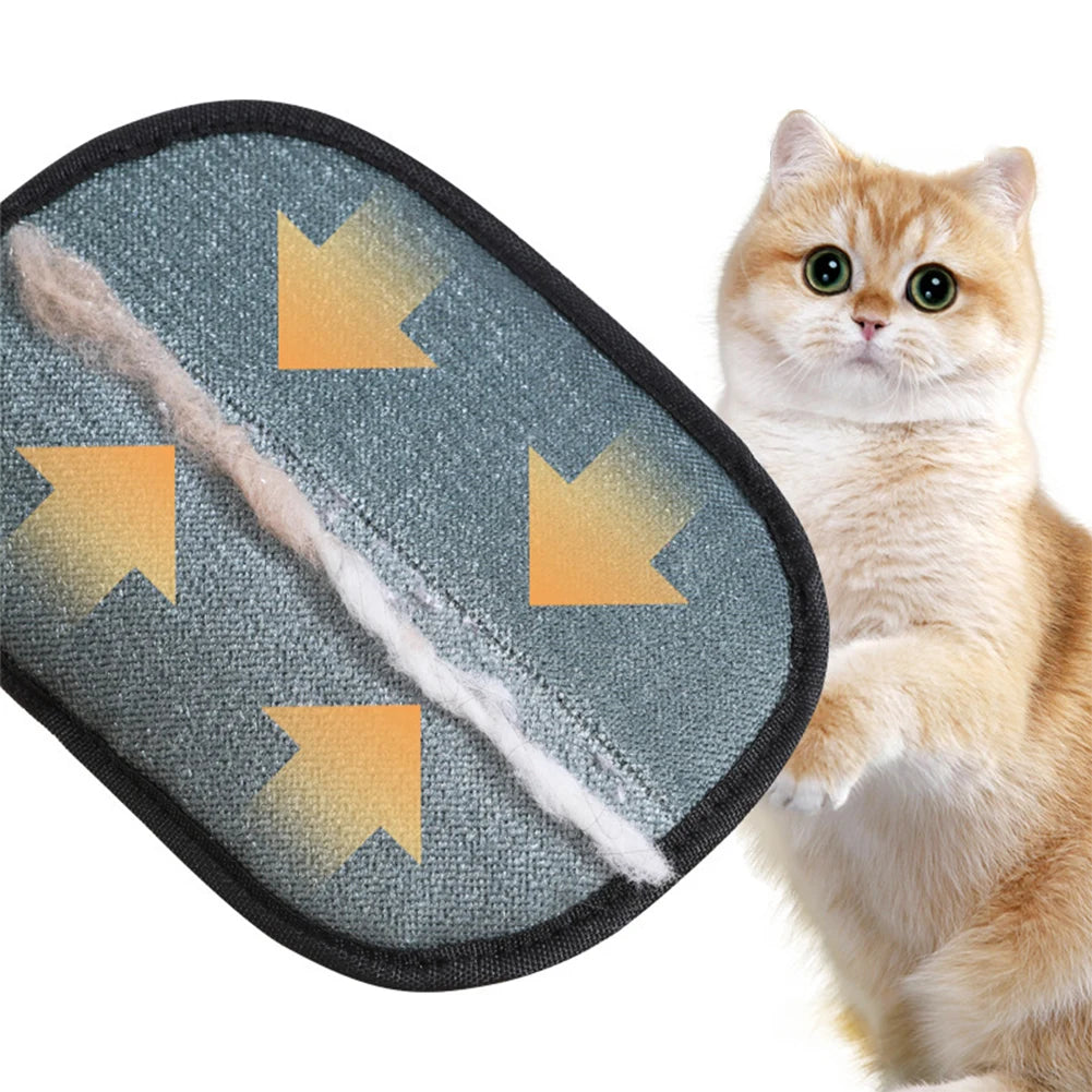 Professional Pet Hair Remover Mitt - Double-Sided Grooming Glove for Cats, Dogs & Rabbits