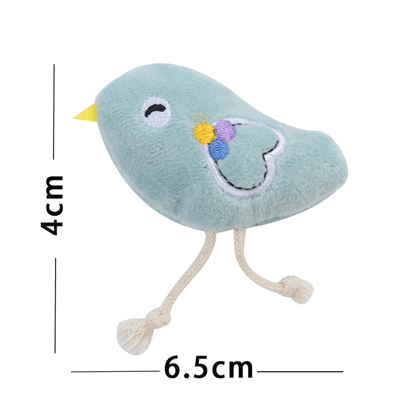 Catnip Plush Cat Toy - Soft Bite-Resistant Cartoon Animal for Dental Health, Play & Comfort