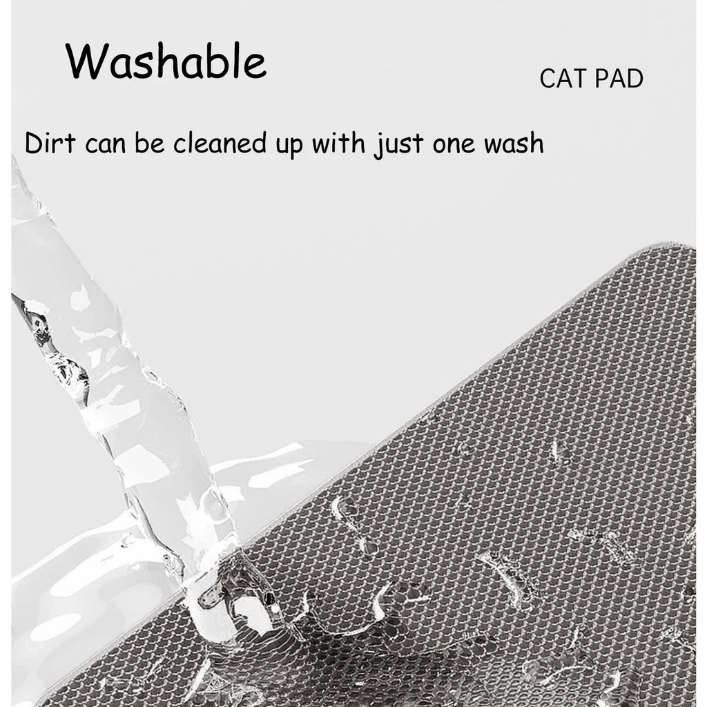 Double Layer Waterproof Cat Litter Mat 60x90cm - Anti-Slip Honeycomb Design with Easy Clean Technology