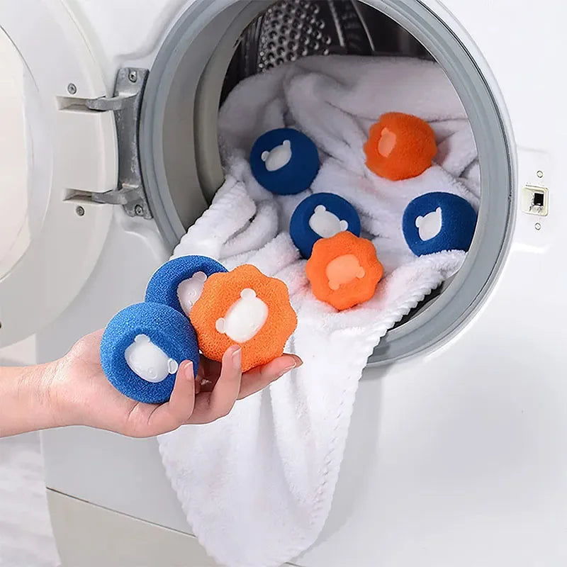 Pet Hair Remover Laundry Balls - Reusable Fur Catcher for Washing Machines (1-5 Pack)