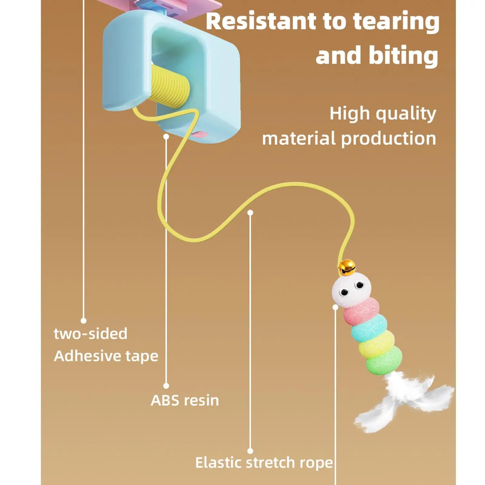 Electric Interactive Cat Teaser - Hanging Door Yo-Yo Ball Toy for Self-Play Entertainment