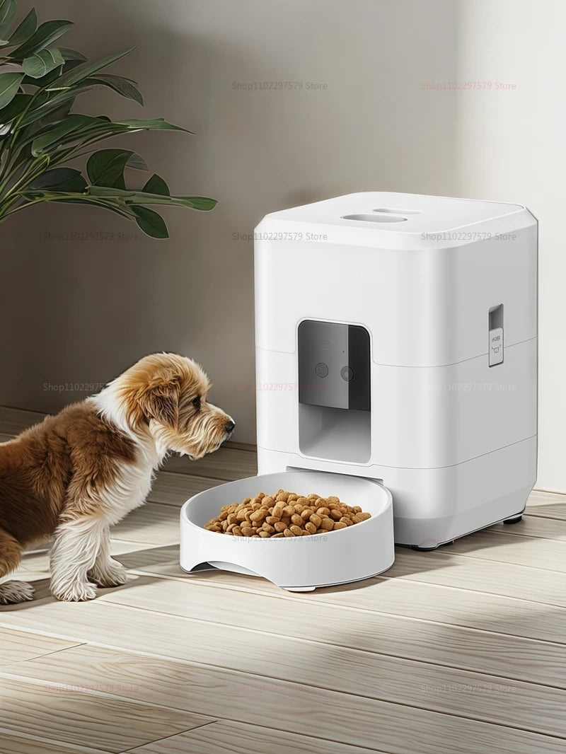 WiFi Smart Automatic Pet Feeder - 2L App-Controlled Cat & Dog Food Dispenser with Scheduled Feeding