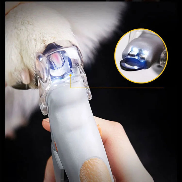 LED Illuminated Pet Nail Clippers - Professional Precision Trimmers for Cats, Dogs & Small Animals