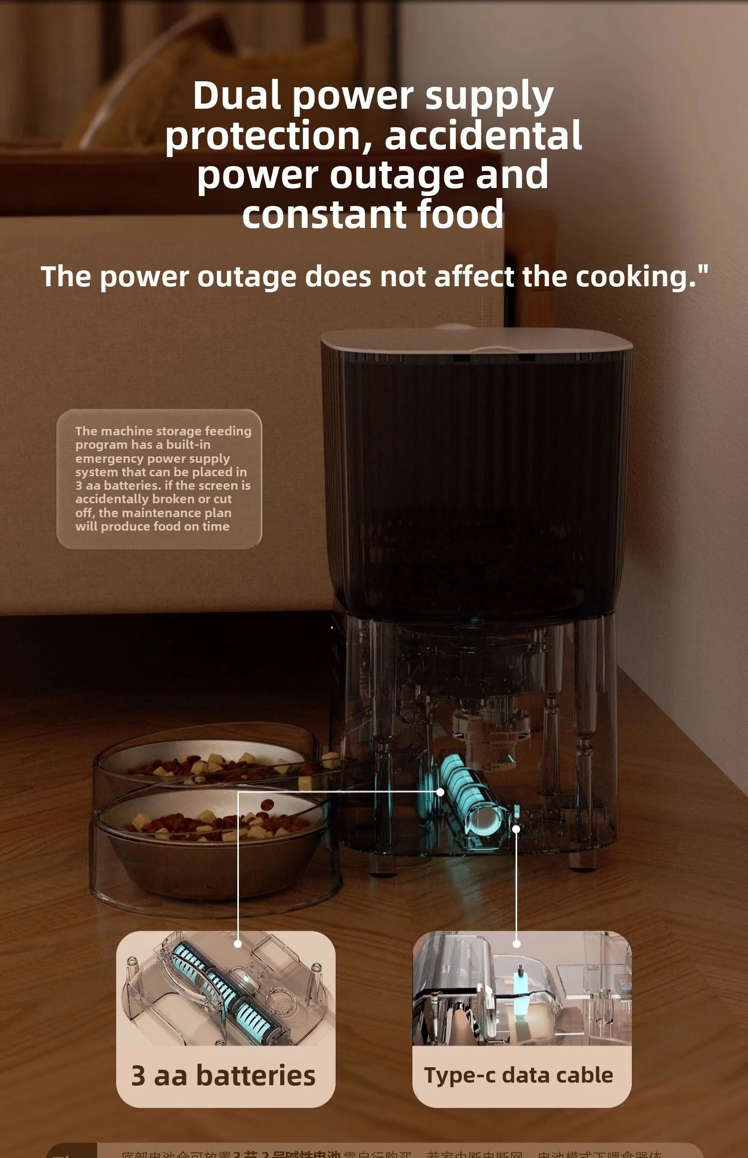 Smart WiFi Cat Feeder with HD Camera - 5L Automatic Pet Food Dispenser with Voice Control & Stainless Steel Bowl