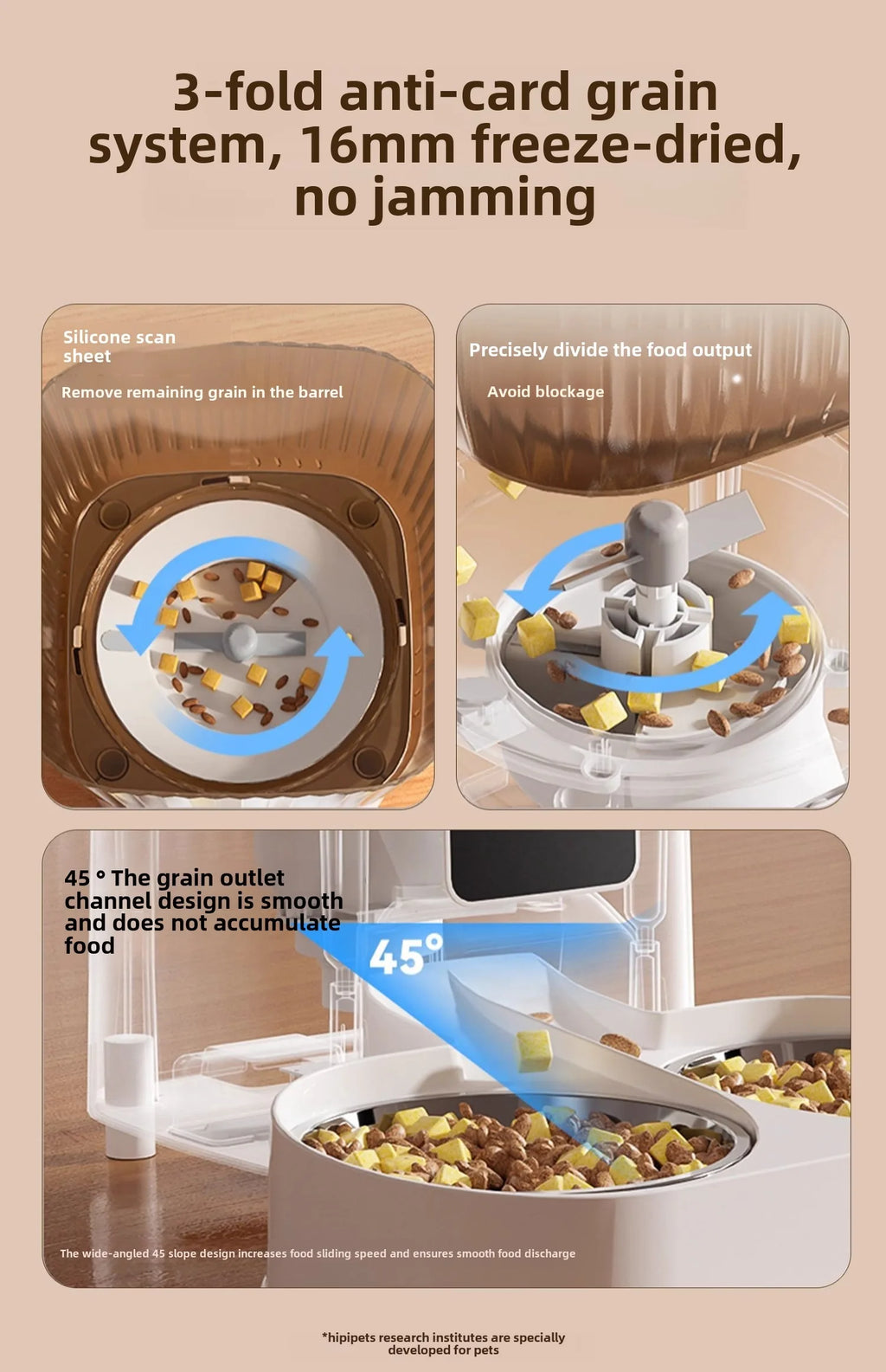 Smart WiFi Cat Feeder with HD Camera - 5L Automatic Pet Food Dispenser with Voice Control & Stainless Steel Bowl