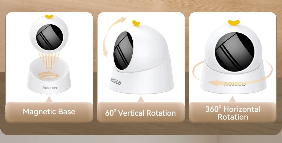 ROJECO Automatic Interactive Laser Toy for Cats - Adjustable Electric Indoor Cat Teaser with Smart Motion