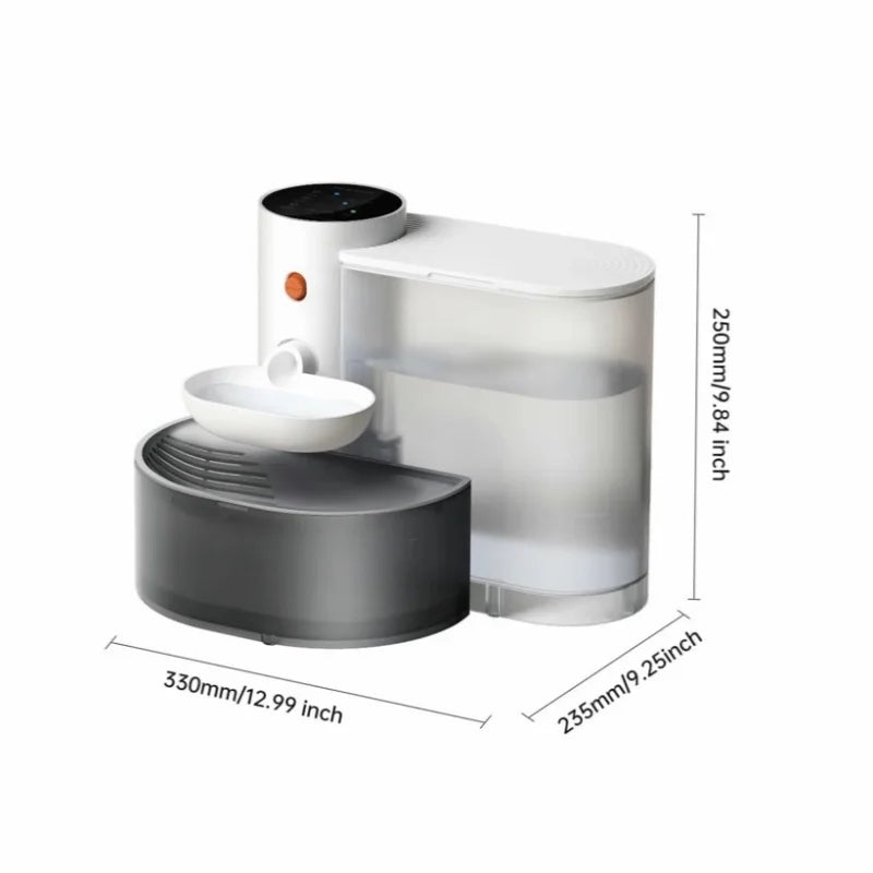 Automatic Cat Water Fountain with Smart Sensor - 3L Rechargeable Running Water Dispenser
