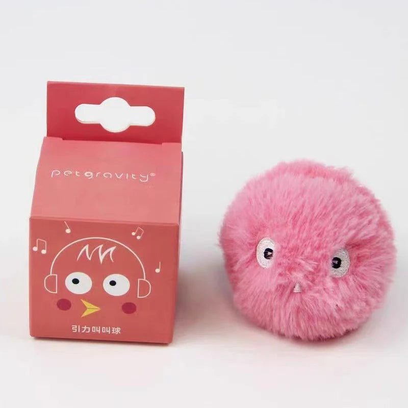 Smart Interactive Cat Balls - Touch-Activated Sound Toys with Realistic Animal Noises & Catnip Compartment