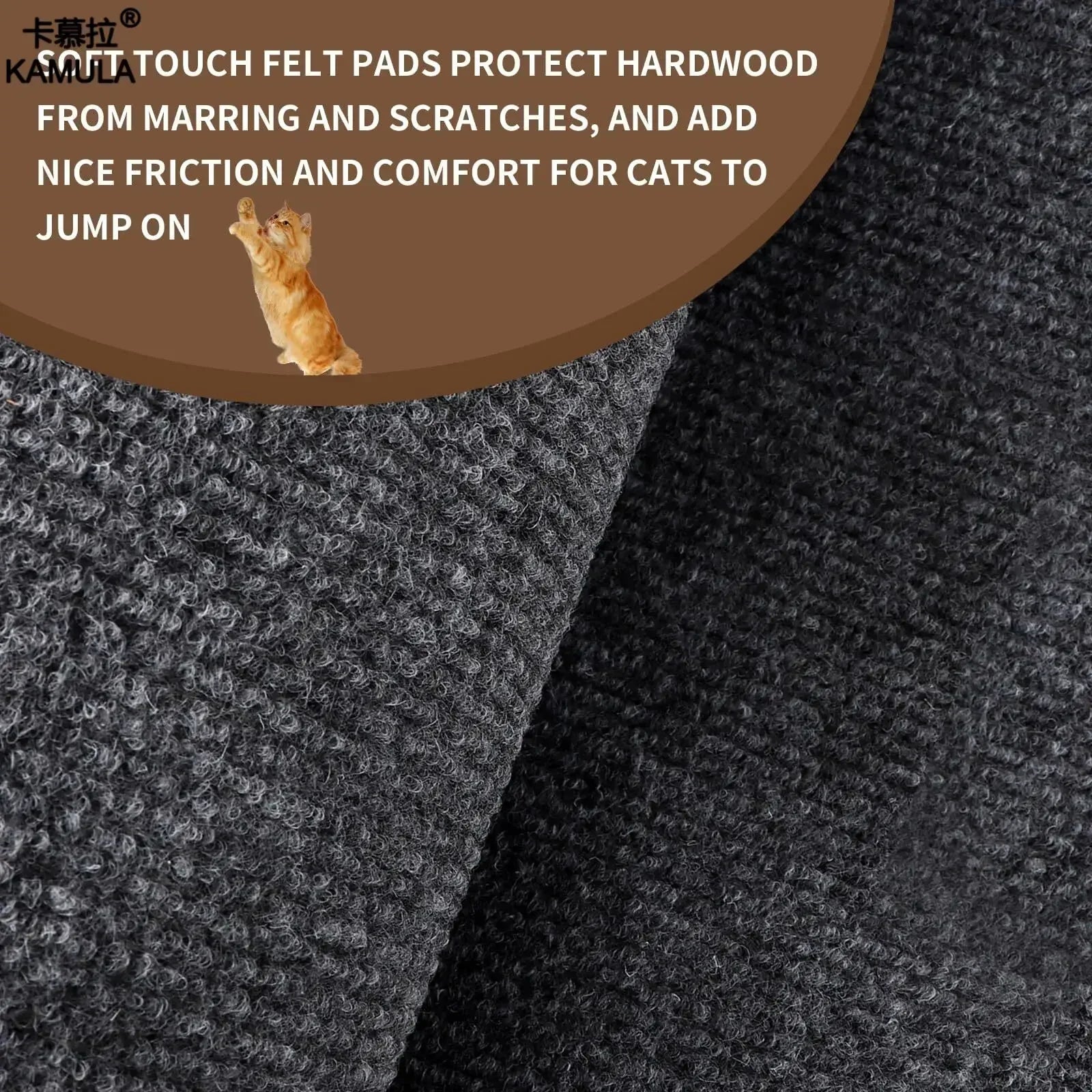 Self-Adhesive Cat Scratching Mat - Trimmable Furniture Protector for Sofas, Walls & Corners